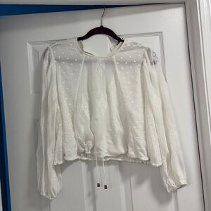 Zara Size Small White Agatha Blouse
